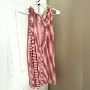 Red striped sundress